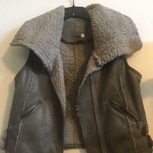 Faux fur vest